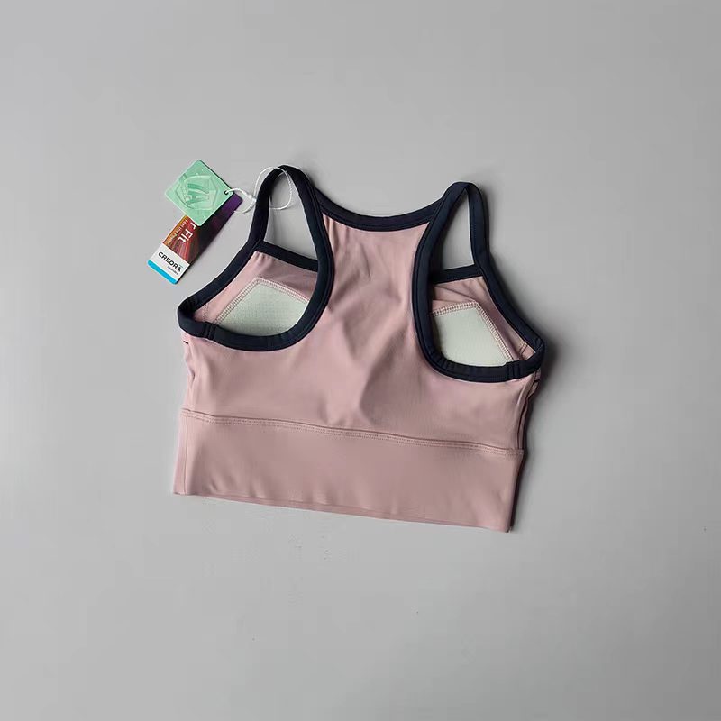 Plunge Bra Push Up - Women Color Block Sports Bra with