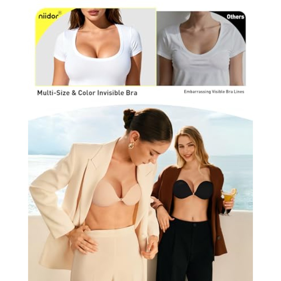 Niidor Adhesive Bra Strapless  - Backless Bra Sticky 评论和价格