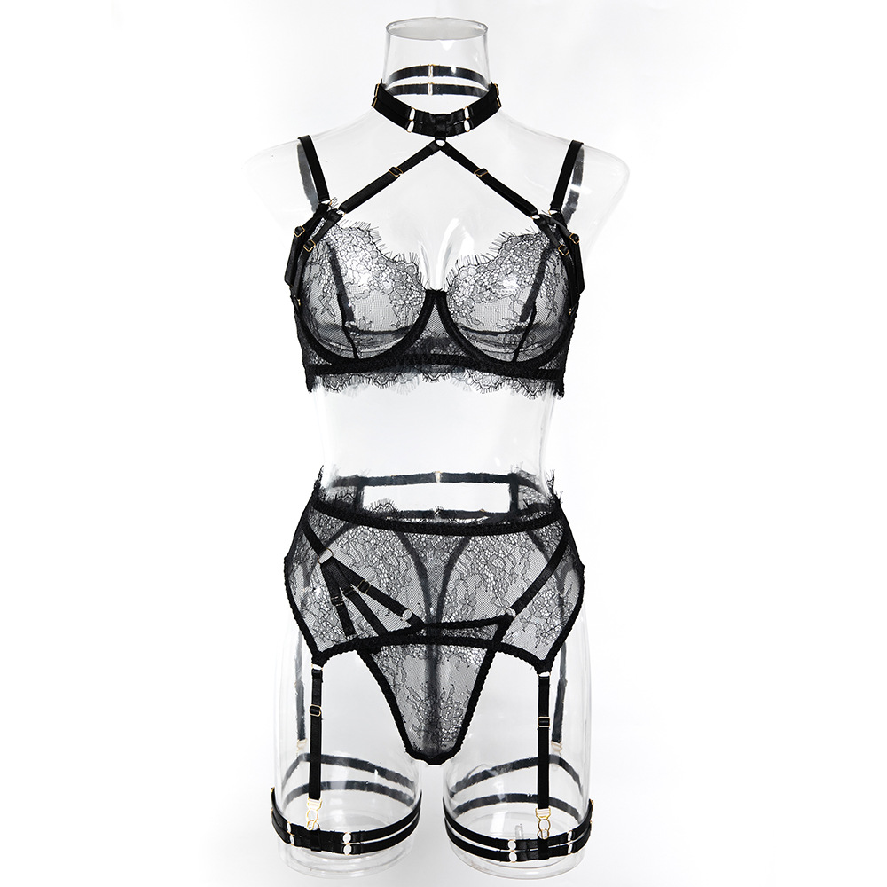 Sexy Lace Erotic Set Women See - Sheer Bra Lace 评论和价格
