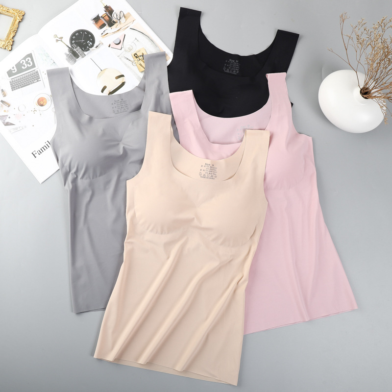 Ice Silk Wireless Push Up Tank - T Shirt Bra Seamless 评论和价格
