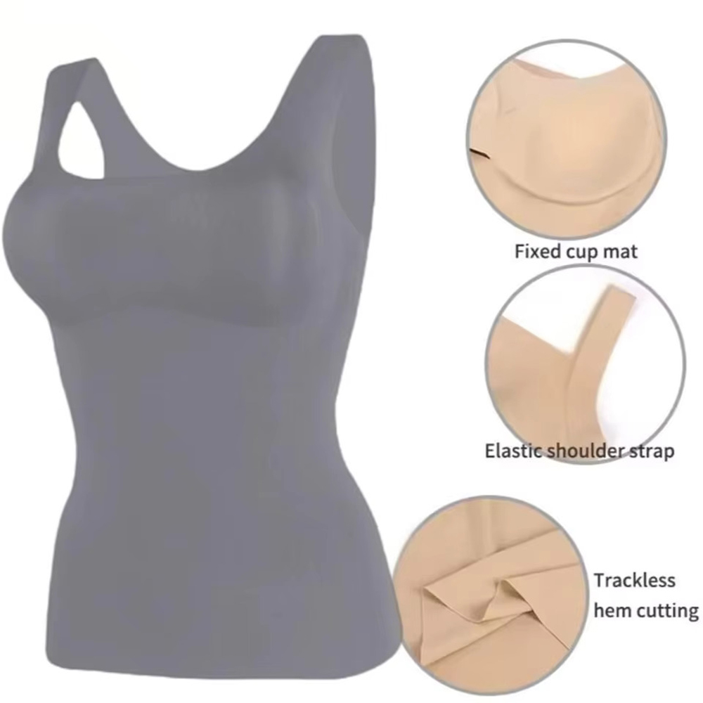 Ice Silk Wireless Push Up Tank - T Shirt Bra Seamless 评论和价格