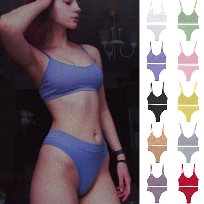 Women Bra Set Sexy Lingerie Fe - T Shirt Bra Seamless 评论和价格