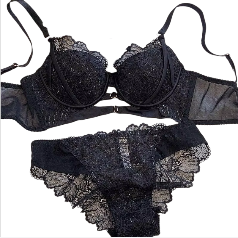 Sexy Hollow Lace Bra Set Large - Cotton Bra Everyday 评论和价格
