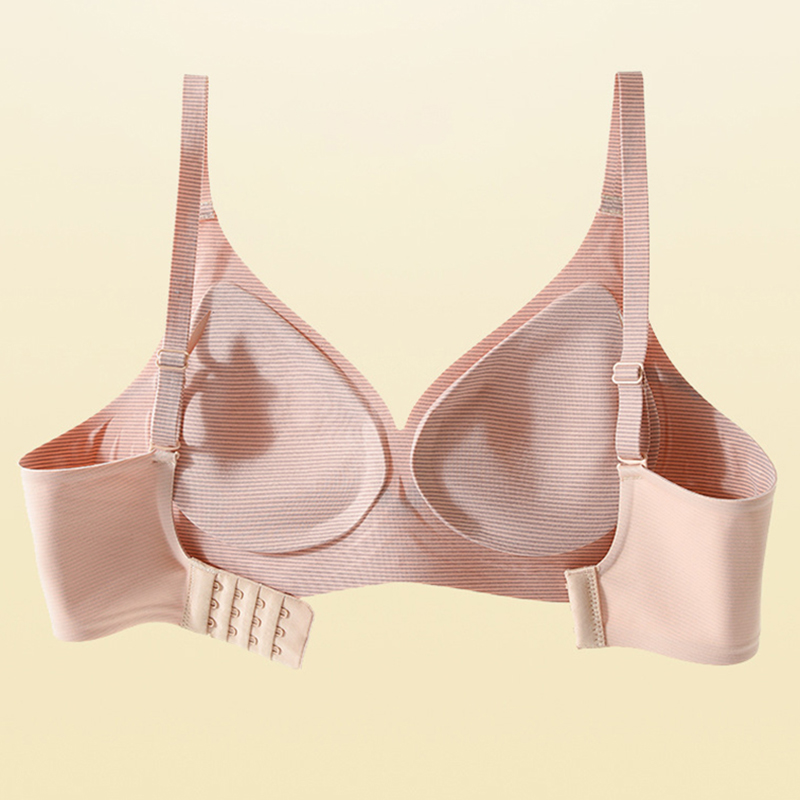 Stripe Color Contrast Soft Sup - Underwire Bra Padded 评论和价格