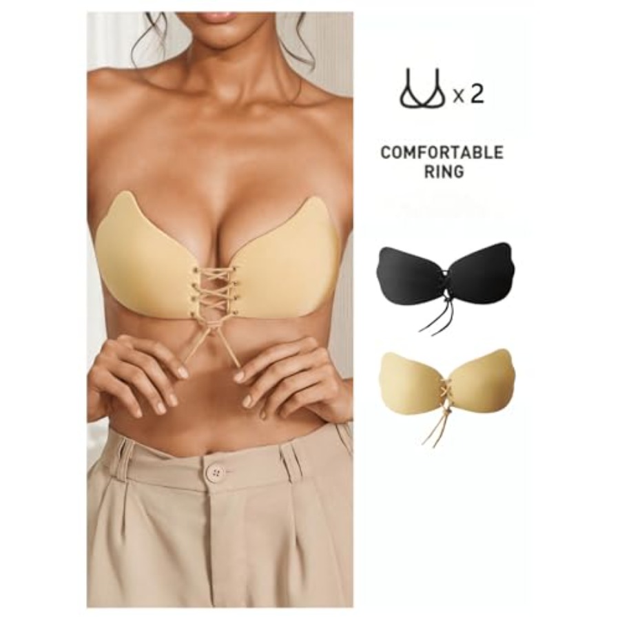 SHENHE Women's 2 Pack Front Cl - Backless Bra Sticky 评论和价格