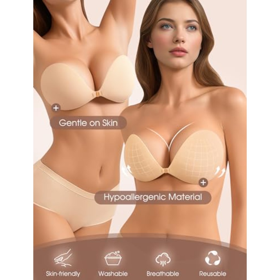 Sticky Bra Push Up Strapless A - Backless Bra Sticky 评论和价格