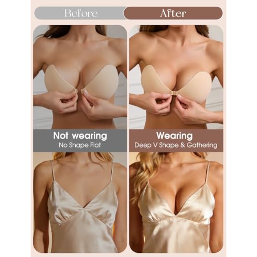 Sticky Bra Push Up Strapless A - Backless Bra Sticky 评论和价格