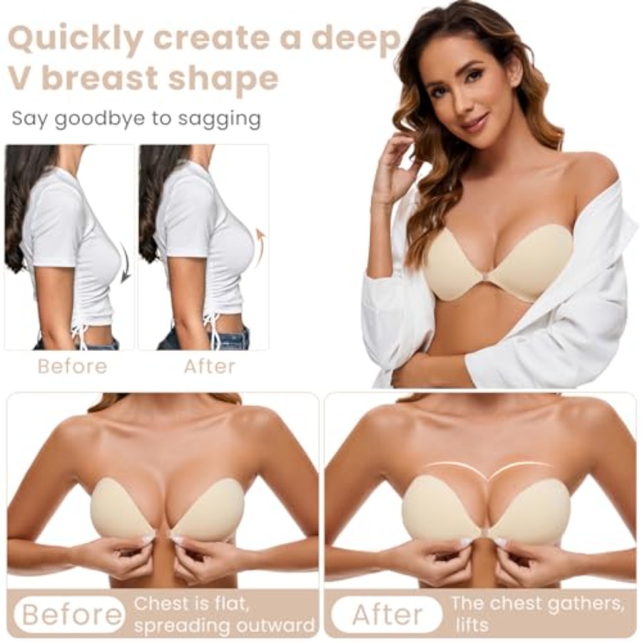 RELIRELIA Women's Sticky Self  - Backless Bra Sticky 评论和价格