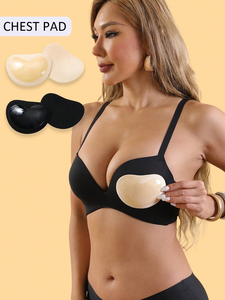 Silicone Sticky Bra Pads Push  - Push Up Bra Silicone 评论和价格