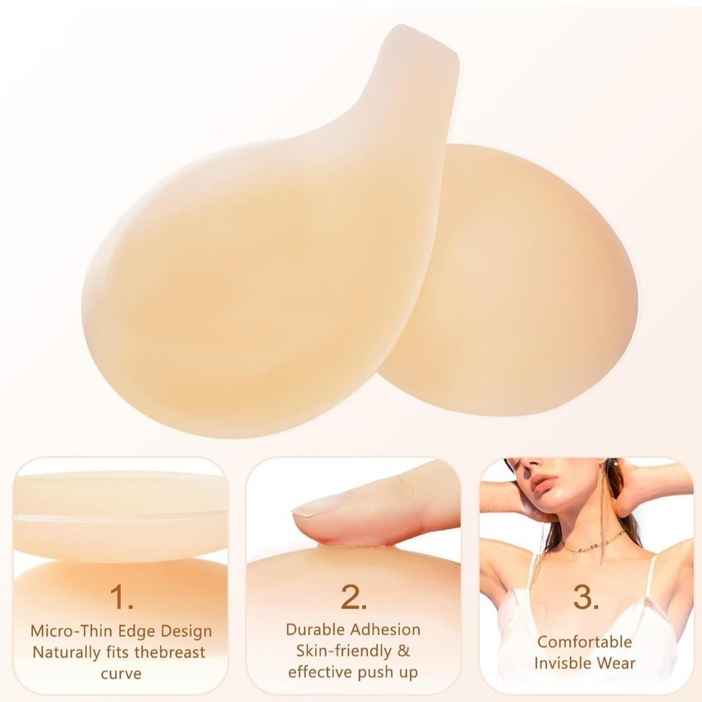 Seamless Silicone Nipple Cover - Push Up Bra Silicone 评论和价格